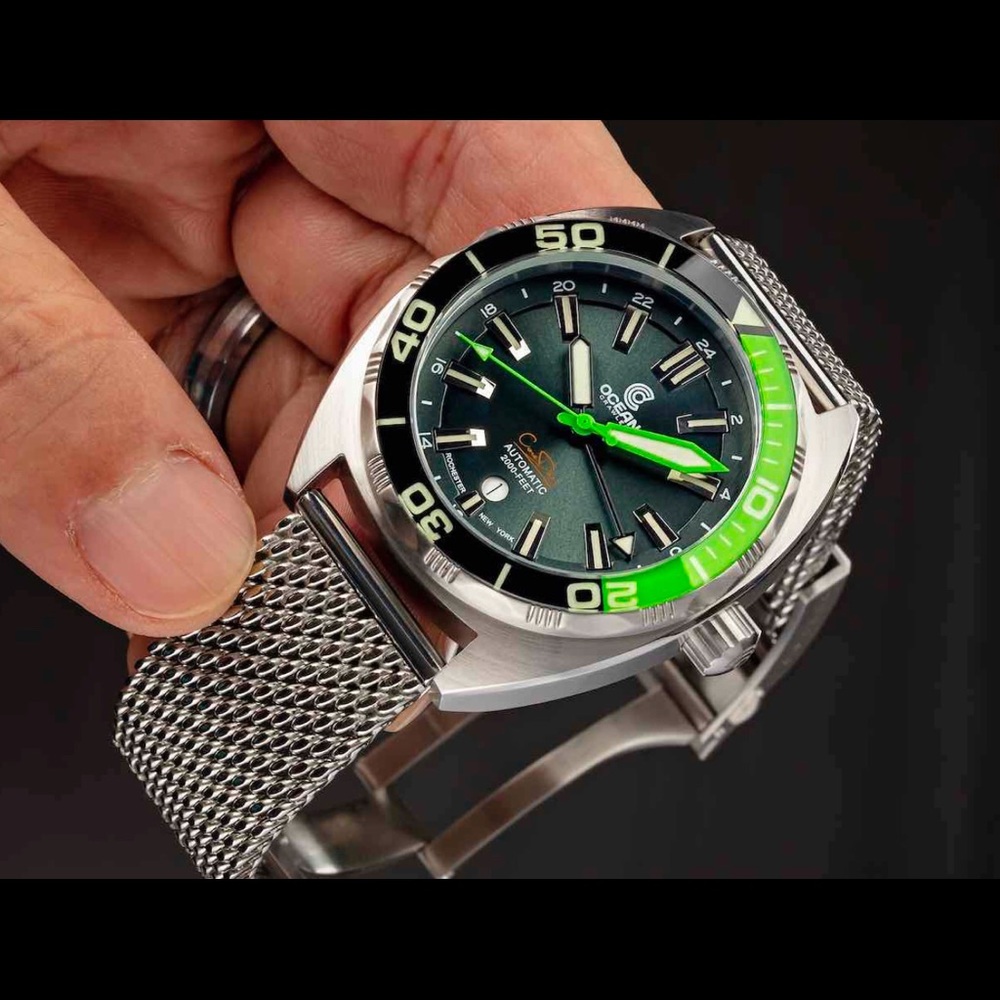 Ocean Crawler Diver GMT Watch Sapphire Crystal 44m